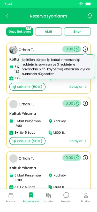 Rezervasyon Oluştur